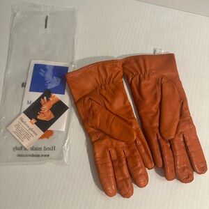 Women’s Leather Gloves - Orange